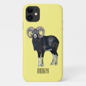 Coques Case-Mate iPhone Illustration de mouflon, mouton (Dos)