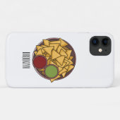 Coques Case-Mate iPhone Illustration de Nachos (Dos (Horizontal))