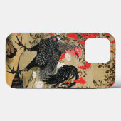 Coques Case-Mate iPhone Illustration de Nandina et Rooster par Ito Jakuchu (Verso (horizontal))