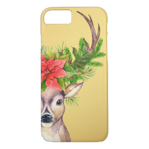 Coque Case-Mate Pour iPhone Illustration de Noël Deer Woodland