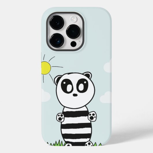 Coques Case-Mate iPhone Illustration de Panda Mignon (Verso)