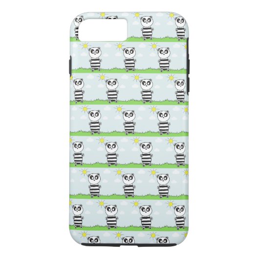 Coques Case-Mate iPhone Illustration de Panda Mignon (Dos)