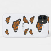Coques Case-Mate iPhone Illustration de papillon monarque (Dos (Horizontal))