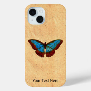 Coque Pour iPhone 15 Illustration de papillon vintage