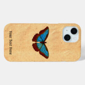 Coques Case-Mate iPhone Illustration de papillon vintage (Verso (horizontal))