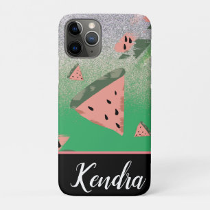 Case-Mate iPhone Case Illustration de pastèque d'été à motif scintillant