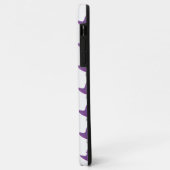 Coques Case-Mate iPhone Illustration de petit oiseau violet mignon (Dos/Gauche)