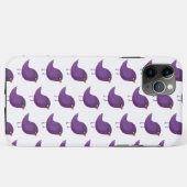 Coques Case-Mate iPhone Illustration de petit oiseau violet mignon (Dos (Horizontal))