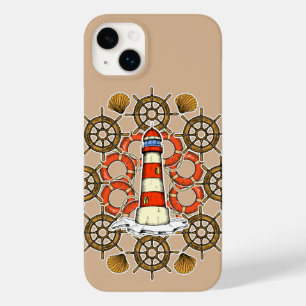 Coque Pour iPhone 14 Plus Illustration de phare côtier