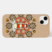 Coques Case-Mate iPhone Illustration de phare côtier (Verso (horizontal))