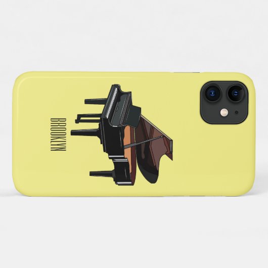 Coques Case-Mate iPhone Illustration de piano (Dos (Horizontal))