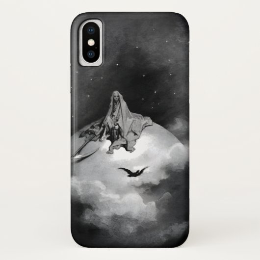 Coques Case-Mate iPhone Illustration de Poe Raven par Gustave Dore (Dos)