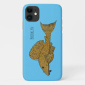 Coques Case-Mate iPhone Illustration de poisson Pleco (Dos)