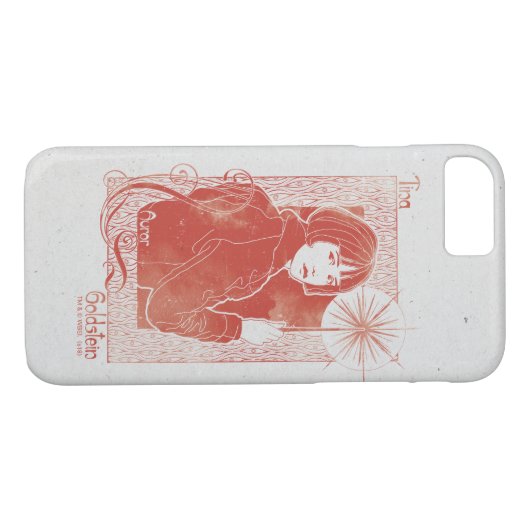 Coques Case-Mate iPhone Illustration de PORPENTINA GOLDSTEIN™ (Dos (Horizontal))