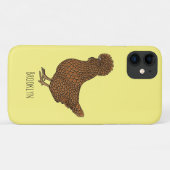 Coques Case-Mate iPhone Illustration de poulet à la polis chamois (Dos (Horizontal))