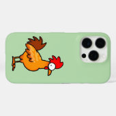 Coques Case-Mate iPhone Illustration de poulet de dessin animé drôle (Verso (horizontal))