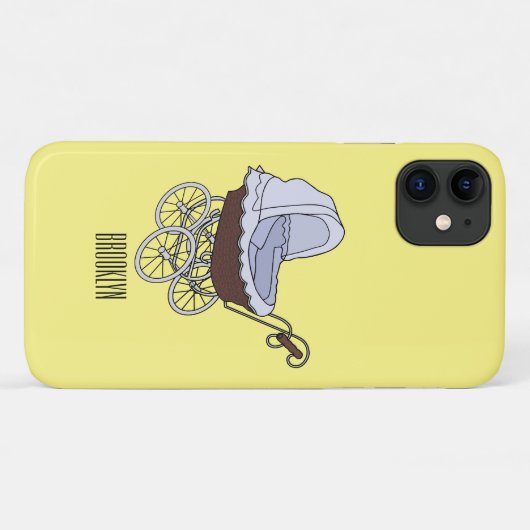 Coques Case-Mate iPhone Illustration de poussette (Dos (Horizontal))