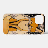 Coques Case-Mate iPhone Illustration de renards Art Nouveau | Faune forest (Verso (horizontal))