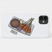 Coques Case-Mate iPhone Illustration de Satay (Dos (Horizontal))