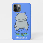 Coques Case-Mate iPhone Illustration de saut en hippo mignon (Dos)