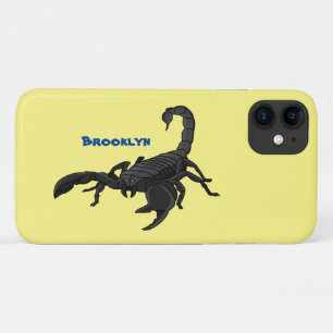 Case-Mate iPhone Case Illustration de scorpion noir affamé en dessin ani