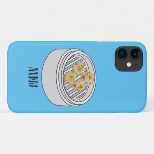 Coques Case-Mate iPhone Illustration de Shumai dim sum (Dos (Horizontal))