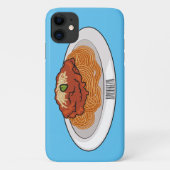 Coques Case-Mate iPhone Illustration de Spaghetti (Dos)