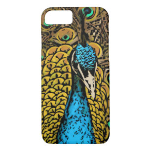 Coque iPhone 8/7 Illustration de splendeur de paon