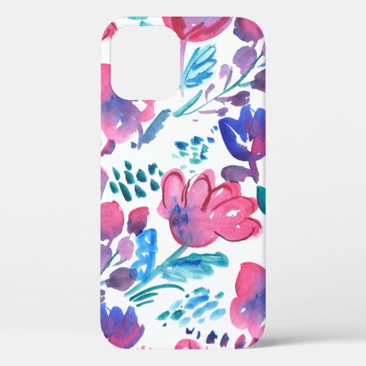 Coques Case-Mate iPhone illustration de style boho floral rustique dessiné (Verso)