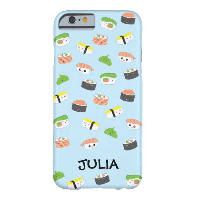 Coques Case-Mate iPhone Illustration de style Kawaii personnalisé Sushi bl (Dos)