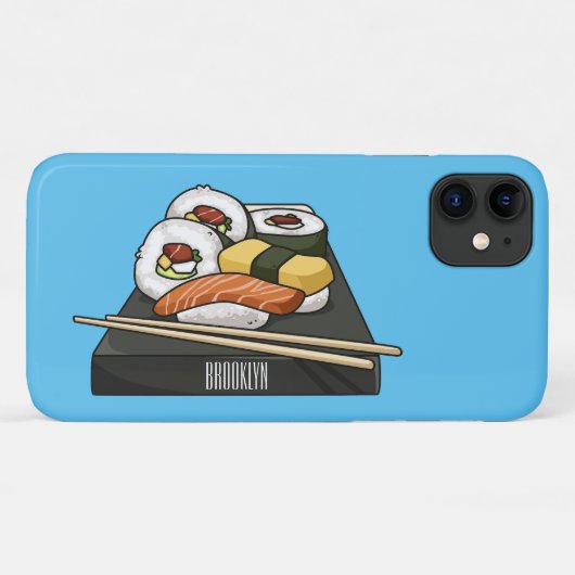 Coques Case-Mate iPhone Illustration de sushi (Dos (Horizontal))