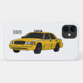 Coques Case-Mate iPhone Illustration de taxi (Dos (Horizontal))