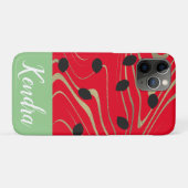 Coques Case-Mate iPhone Illustration de tourbillon doré de graines de past (Dos (Horizontal))