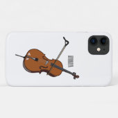 Coques Case-Mate iPhone Illustration de violoncelle (Dos (Horizontal))