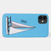 Coques Case-Mate iPhone Illustration de voilier (Dos (Horizontal))