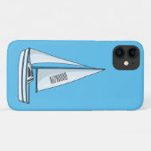 Coques Case-Mate iPhone Illustration de voilier (Dos (Horizontal))