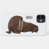 Coques Case-Mate iPhone Illustration de Walrus (Dos (Horizontal))