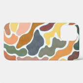 Coques Case-Mate iPhone Illustration des tons terre abstraits modernes. (Verso (horizontal))