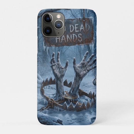 Coques Case-Mate iPhone Illustration d'horreur gothique de mains gelées (Dos)
