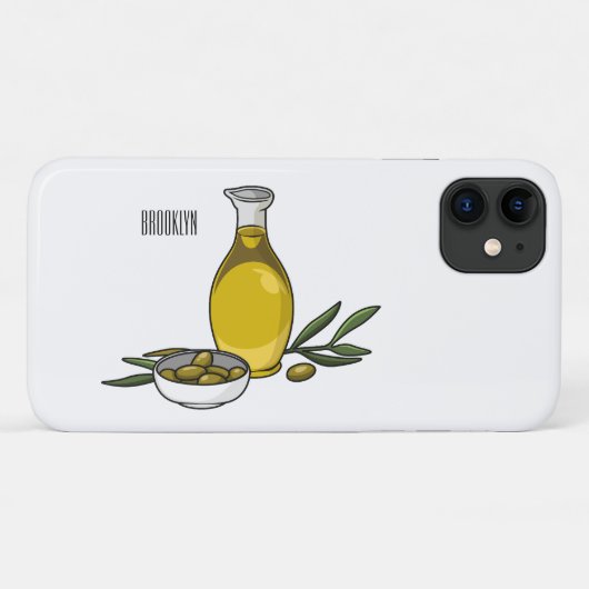 Coques Case-Mate iPhone Illustration d'huile d'olive (Dos (Horizontal))