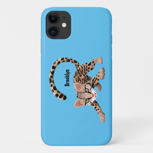 Coques Case-Mate iPhone Illustration d'ocelot mignon (Dos)