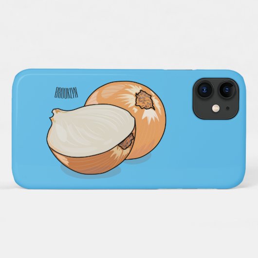 Coques Case-Mate iPhone Illustration d'oignon (Dos (Horizontal))