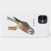 Coques Case-Mate iPhone Illustration d'oiseau américain Kestrel (Dos (Horizontal))