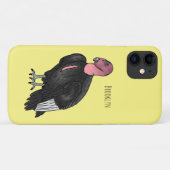 Coques Case-Mate iPhone Illustration d'oiseau condor de Californie (Dos (Horizontal))