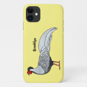 Coques Case-Mate iPhone Illustration d'oiseau faisan d'argent (Dos)
