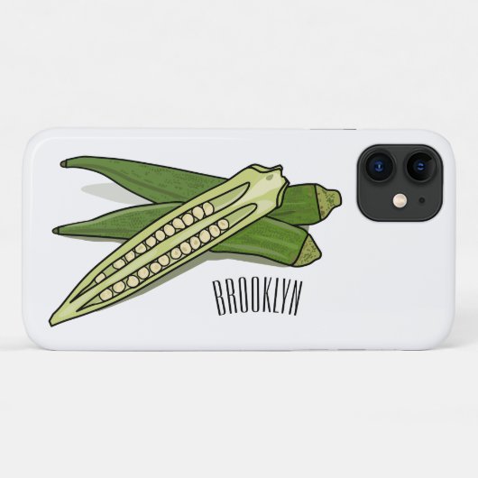 Coques Case-Mate iPhone Illustration d'Okra (Dos (Horizontal))