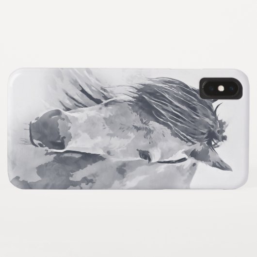 Coques Case-Mate iPhone Illustration du cheval (Dos (Horizontal))
