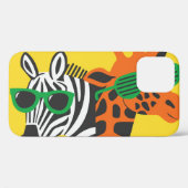 Coques Case-Mate iPhone Illustration du dessin animé de la cool Zebra Gira (Verso (horizontal))