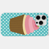 Coques Case-Mate iPhone Illustration du gâteau aux fraises roses (Verso (horizontal))