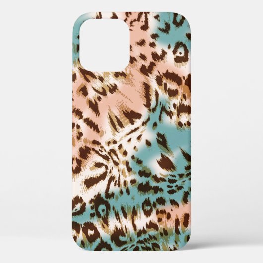 Coques Case-Mate iPhone Illustration du motif léopard, poster de animal (Verso)